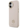 Guess Grained Strass Logo MagSafe - Etui iPhone 17 (różowy)