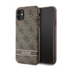 Guess 4G Printed Stripe - Etui iPhone 11 / iPhone XR (brązowy)