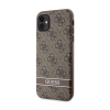 Guess 4G Printed Stripe - Etui iPhone 11 / iPhone XR (brązowy)