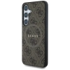Guess Leather 4G Colored Ring Classic Logo MagSafe - Etui do Samsung Galaxy S25 (brązowy)