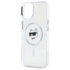 Karl Lagerfeld IML Metal Choupette Head MagSafe - Etui iPhone 15 (biały)