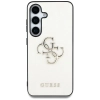 Guess Grained Big 4G Logo Small Classic Logo - Etui do Samsung Galaxy S25 (beżowy)