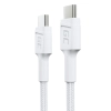 Green Cell PowerStream - Kabel Przewód USB-C - USB-C 30 cm Power Delivery 60W, QC 3.0 (biały)