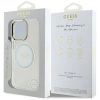 Guess IML Metal Colored Circle Classic Logo MagSafe - Etui do iPhone 16 Pro (biały)
