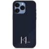 Karl Lagerfeld Silicone Shadow Metal Initial MagSafe - Etui do iPhone 15 Pro Max (czarny)