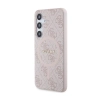 Guess 4G Collection Leather Metal Logo MagSafe - Etui Samsung Galaxy S24 (różowy)