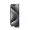 Karl Lagerfeld Diagonal Quilted Script - Etui iPhone 15 Pro (różowy)