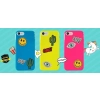 PURO Patch Mania - Etui Samsung Galaxy A3 (2017) w zestawie 5 naklejek (żółty)