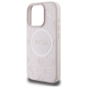 Guess Saffiano Peony Classic Logo MagSafe - Etui iPhone 16 Pro Max (różowy)