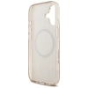 Guess IML Flowers Electro Pearl Strap MagSafe - Etui iPhone 17 (różowy)