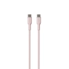 PURO ICON Soft Cable - Kabel USB-C do USB-C 1.5 m (Dusty Pink)