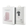 Guess Zip Quilted 4G - Torebka na telefon (różowy)