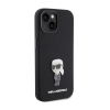 Karl Lagerfeld Silicone Ikonik Metal Pin - Etui iPhone 15 (czarny)
