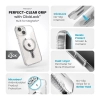 Speck Presidio Perfect-Clear Grip ClickLock & MagSafe - Etui iPhone 15 / iPhone 14 / iPhone 13 (Clear / Chrome Finish / Serene Silver)