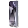 Guess Glitter Flowers Triangle Buttons MagSafe - Etui do Samsung Galaxy S25 (biały)