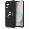 Karl Lagerfeld Silicone Karl & Choupette Heads MagSafe - Etui Samsung Galaxy S25 FE (czarny)