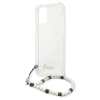 Guess White Pearl Strap - Etui iPhone 12 Pro Max (przezroczysty)