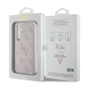 Guess 4G Collection Leather Metal Logo MagSafe - Etui Samsung Galaxy S24 (różowy)