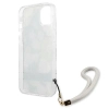 Guess Flower Cord - Etui ze smyczką iPhone 13 (Green)