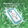 Speck Presidio Perfect-Clear Grip ClickLock & MagSafe - Etui iPhone 15 / iPhone 14 / iPhone 13 (Clear / Chrome Finish / Serene Silver)