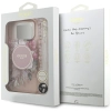 Guess IML Flowers Electro Pearl Strap MagSafe - Etui iPhone 17 Pro Max (różowy)