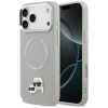 Karl Lagerfeld Karl & Choupette Pins MagSafe - Etui iPhone 17 Pro (szary)