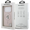 Karl Lagerfeld Silicone Karl & Choupette Ring MagSafe - Etui iPhone 17 Pro (różowy)