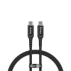 Crong Armor Link - Kabel 100W 5A USB-C do USB-C Fast Charging 200cm (czarny)