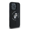 Karl Lagerfeld Silicone Karl & Choupette Ring MagSafe - Etui iPhone 16 Pro Max (czarny)