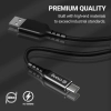 Crong Armor Link - Kabel 100W 5A USB-C do USB-C Fast Charging 200cm (czarny)