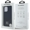 Karl Lagerfeld Silicone Shadow Metal Initial MagSafe - Etui do iPhone 15 Pro Max (czarny)