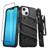 ZIZO BOLT Series - Pancerne etui iPhone 14 ze szkłem 9H na ekran + uchwyt z podstawką (czarny)