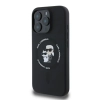 Karl Lagerfeld Silicone Karl & Choupette Ring MagSafe - Etui iPhone 16 Pro Max (czarny)