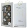 Guess 4G Printed Colored Peony Pattern MagSafe - Etui do Samsung Galaxy S25 (brązowy)