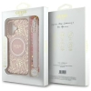 Guess IML Flowers Allover Electro With Pearl Strap MagSafe - Etui iPhone 16 Plus (różowy)
