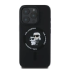 Karl Lagerfeld Silicone Karl & Choupette Ring MagSafe - Etui iPhone 16 Pro Max (czarny)