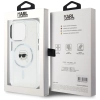 Karl Lagerfeld IML Metal Karl Head MagSafe - Etui do iPhone 15 Pro Max (biały)