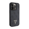Guess Leather 4G Triangle Strass - Etui iPhone 15 Pro Max (czarny)