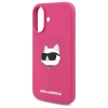 Karl Lagerfeld Silicone Choupette Head Print MagSafe - Etui iPhone 16 (fuksja)