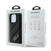 Karl Lagerfeld Quilted Signature - Etui iPhone 16 Pro (czarny)