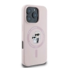 Karl Lagerfeld Silicone Karl & Choupette Ring MagSafe - Etui iPhone 16 Pro Max (różowy)