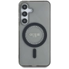Guess Rhinestones Printed Classic Logo MagSafe - Etui do Samsung Galaxy S25 (czarny)