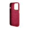 Guess Silicone Script Metal Logo & Frame - Etui iPhone 15 Pro Max (magenta)