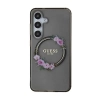 Guess IML Flowers Wreath MagSafe - Etui Samsung Galaxy S24 (czarny)