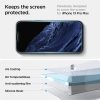 Spigen Glas.TR EZ Fit - Szkło hartowane do Apple iPhone 16e / iPhone 14 / iPhone 13 / iPhone 13 Pro