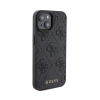 Guess Leather 4G Stamped - Etui iPhone 15 (czarny)