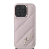 Karl Lagerfeld Quilted Signature - Etui iPhone 16 Pro (różowy)