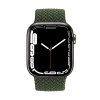 Crong Wave Band - Pleciony pasek do Apple Watch 38/40/41 mm (zielony)