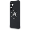Karl Lagerfeld Silicone Karl & Choupette Heads MagSafe - Etui Samsung Galaxy S25 FE (czarny)