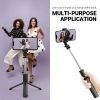 Crong SelfieGo Lite - Kompaktowy selfie stick Bluetooth tripod (czarny)